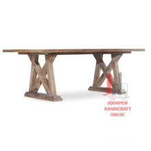 Cross wooden Dining Table